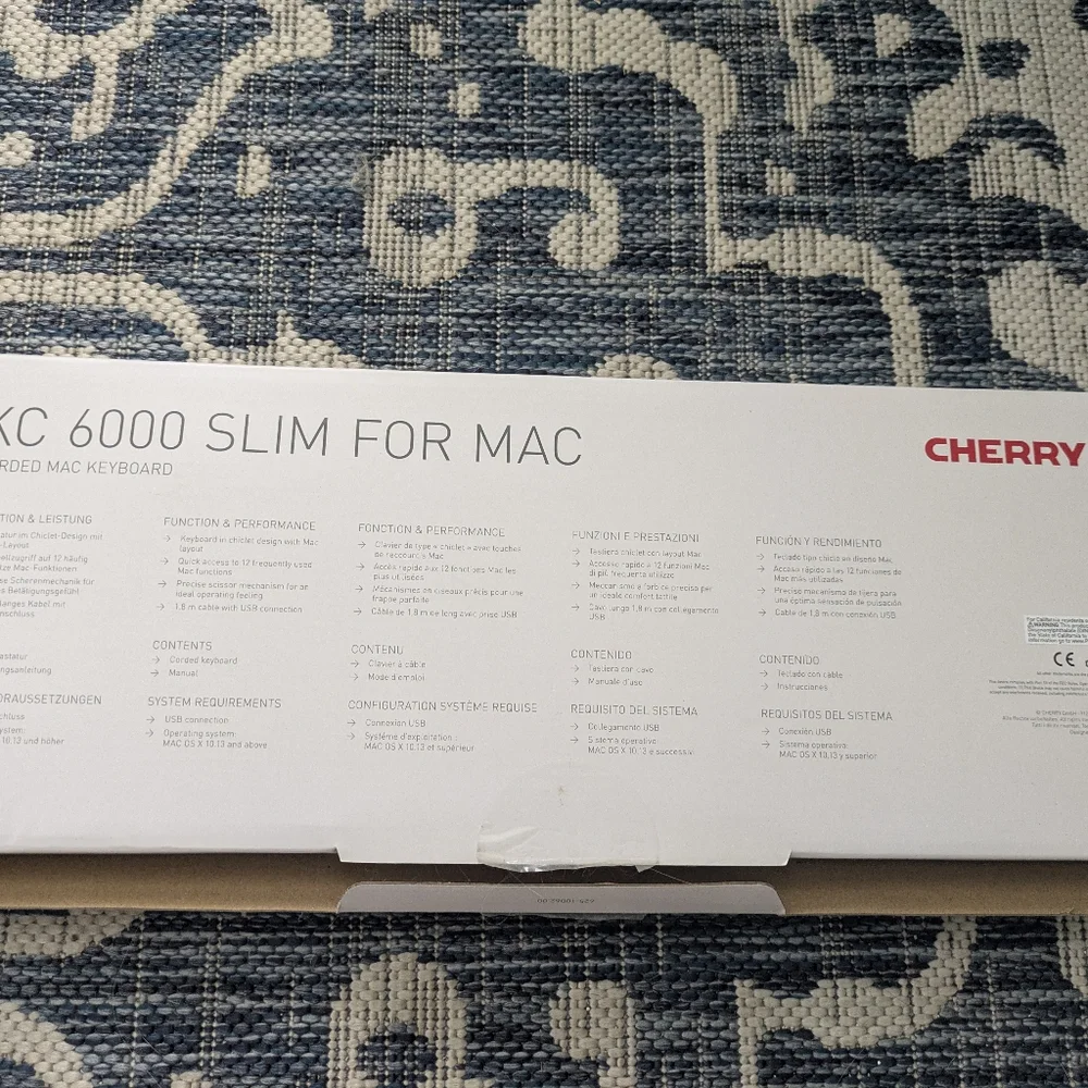 Cherry KC 6000 Slim Corded Keyboard for Mac